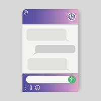 een online pop-upvenster om de gebruiker te helpen. het messenger-venster. chatbot voor communicatie in de mobiele smartphone-app en op de website. feedbacksjabloon. vector