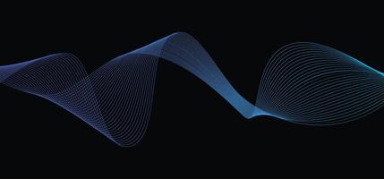 abstract geluid Golf achtergrond vector technologie