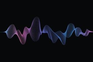 abstract achtergrond geluid Golf met lijnen vector