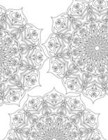 kant patroon mandala's. kleur bladzijde. vector