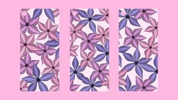 leuke bloem bloemen tags collecties labels korting, prijs set, verkoop vector