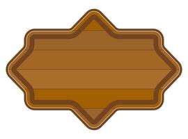 houten bord gemaakt van hout tekenfilm voorraad vector illustratie geïsoleerd Aan wit achtergrond