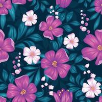 mooi vintage bloemen naadloos patroon vector