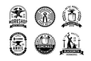 set zeilbadges, labels, emblemen en logo vector