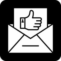 e-mail Leuk vinden vecto icoon vector