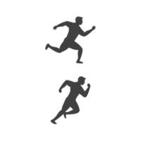 sport rennen silhouet vector pictogram illustratie