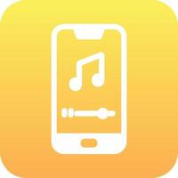 mobiel muziek- speler vecto icoon vector