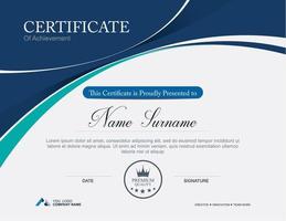 vector certificaat ontwerpsjabloon