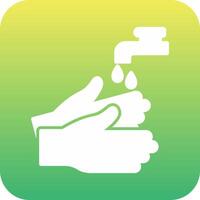 hand- wassen vecto icoon vector