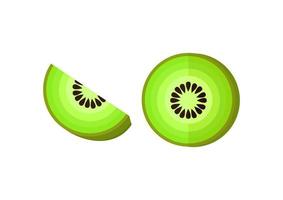 illustratie van een zoete en verse kiwifruit vector