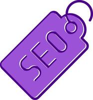 seo label vecto icoon vector