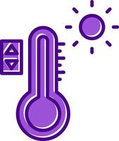 temperatuur controle vecto icoon vector