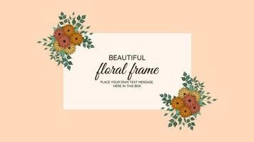 tekst bloem banner achtergrond bloemen flyer 8 maart, vrouwendag frame vector