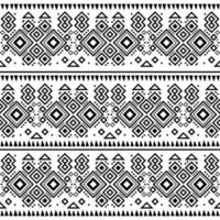 naadloze navajo tribal zwart-wit patroon. etnische vector sieraad.