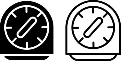keuken timer icoon, teken, of symbool in glyph en lijn stijl geïsoleerd Aan transparant achtergrond. vector illustratie