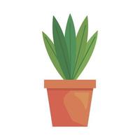 pot met kamerplant icoon vector