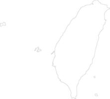 Taiwan schets kaart vector