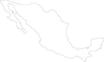 Mexico schets kaart vector