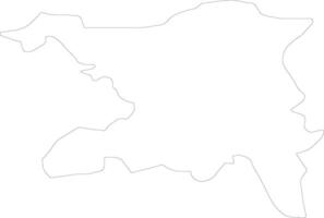aargau Zwitserland schets kaart vector