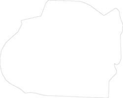 Bagdad Irak schets kaart vector