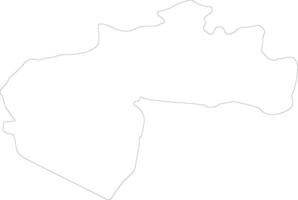biskra Algerije schets kaart vector
