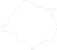 kankuzo Burundi schets kaart vector