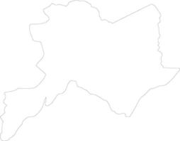 cuvet republiek van de Congo schets kaart vector