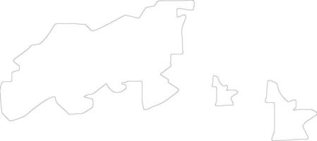 eilanden hong Kong schets kaart vector