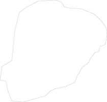 Kerouane Guinea schets kaart vector