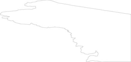 qaasuitsup kommunia Groenland schets kaart vector