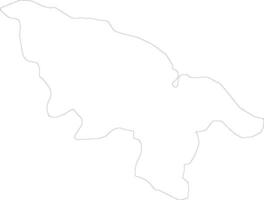 oubritenga Burkina faso schets kaart vector