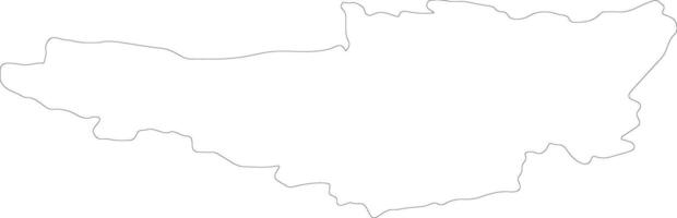 Somerset Verenigde koninkrijk schets kaart vector