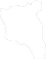 sud-kivu democratisch republiek van de Congo schets kaart vector