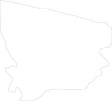 coronie Suriname schets kaart vector