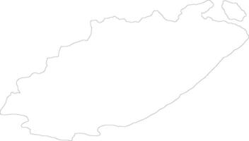 oostelijk kaap zuiden Afrika schets kaart vector