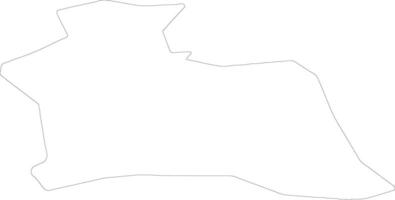 geelbruin Letland schets kaart vector