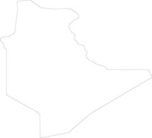 tamanghasset Algerije schets kaart vector