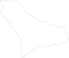 western Sierra Leone schets kaart vector