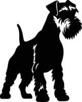 airedale terriër silhouet vector