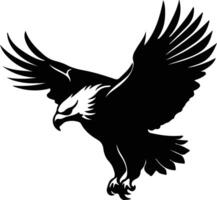 baldeagle zwart silhouet vector