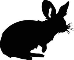 bilby zwart silhouet vector