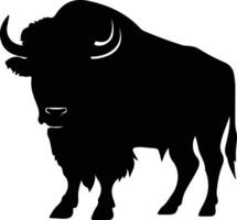 buffel zwart silhouet vector