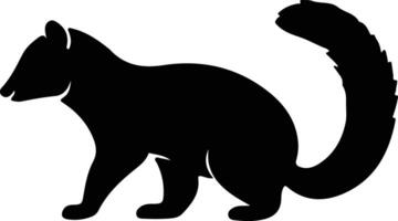 coati zwart silhouet vector