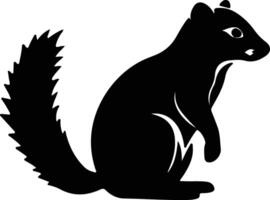 coati zwart silhouet vector