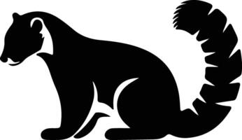 coati zwart silhouet vector