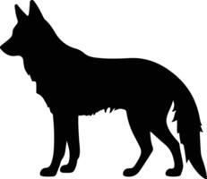 dingo zwart silhouet vector