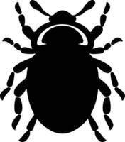 junibug zwart silhouet vector