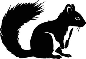 zoogdier zwart silhouet vector