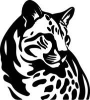 ocelot zwart silhouet vector