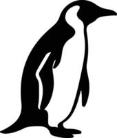 pinguïn zwart silhouet vector